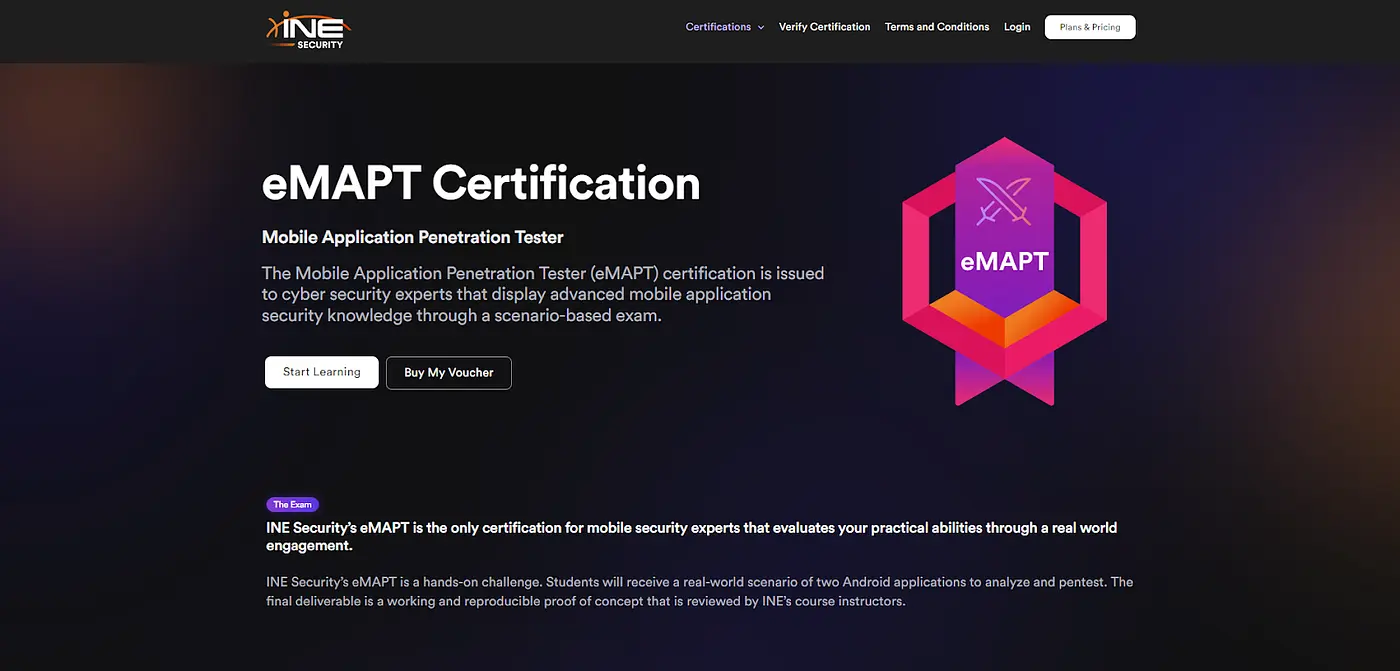 Featured image for Review การสอบ รวมถึงแนะนำถึงการเตรียมตัวสำหรับการสอบ สำหรับ eMAPT — Mobile Application Penetration Tester